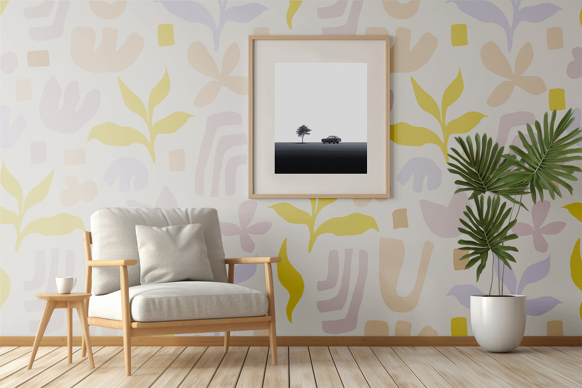 Abstract Girly Flowers, a Wallpaper Graphic by MalyskaStudio (Photo 5 of 6)