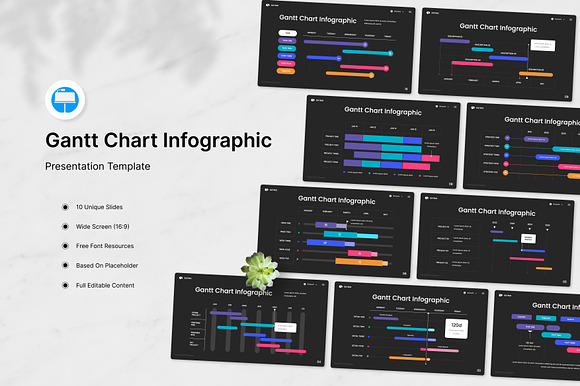 Gantt Chart Keynote preview 4