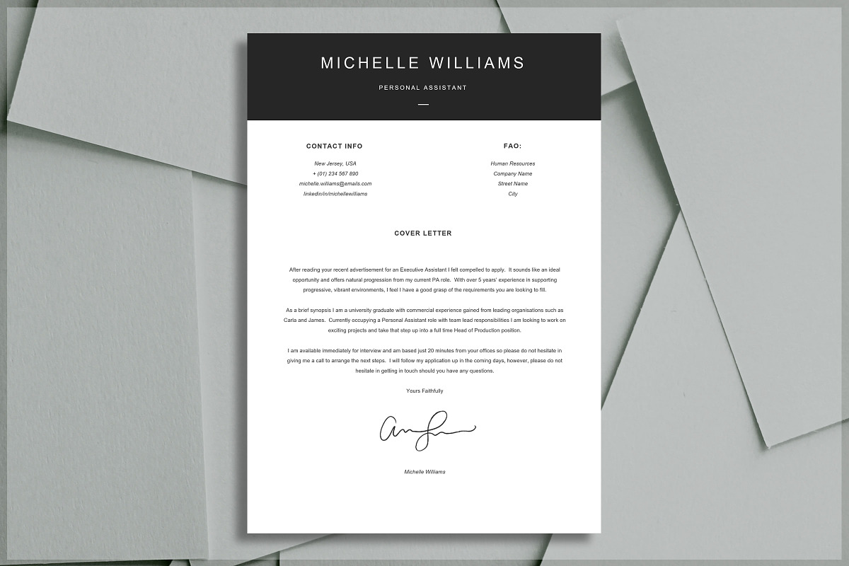 Basic Resume Template, a Resume Template by introDuice - CV / Resumes (Photo 3 of 6)