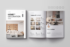 Interior Design Magazine Template, a Magazine Template by Spark_Creative