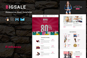 BIGSALE - Responsive Email Template, an Email Template by evethemes (Thumbnail 1 of 3)
