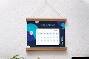 Abstract Blue 2026 Desk Calendar, a Stationery Template by Spark_Creative (Thumbnail 4 of 7)