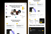 Banking & Finance Landing Page, an UI Kit Template by Hammad Arif (Thumbnail 1 of 2)