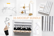 36 Minimalist Mockup Bundle, a Cups & Container Mockup by bazarova (Thumbnail 2 of 11)