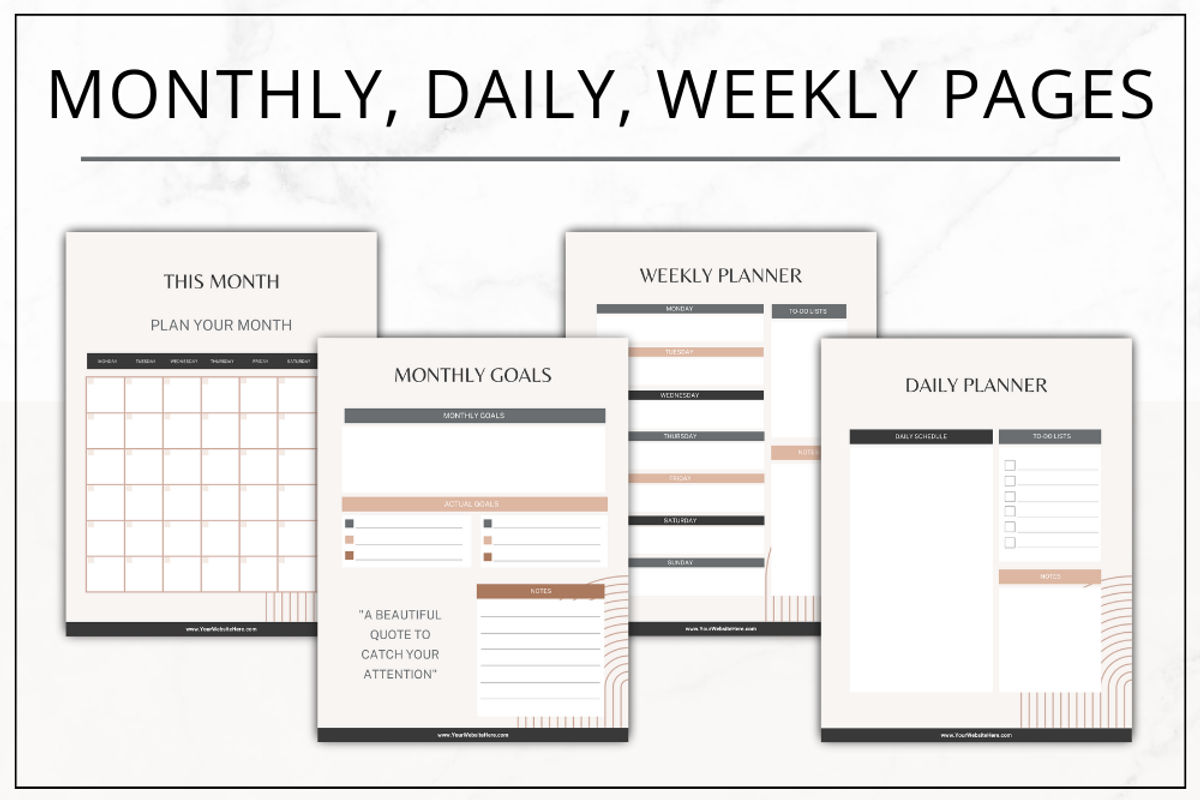 Planner Canva | Nikki Smythe, a Stationery Template by Lady Boss Studio (Photo 2 of 8)