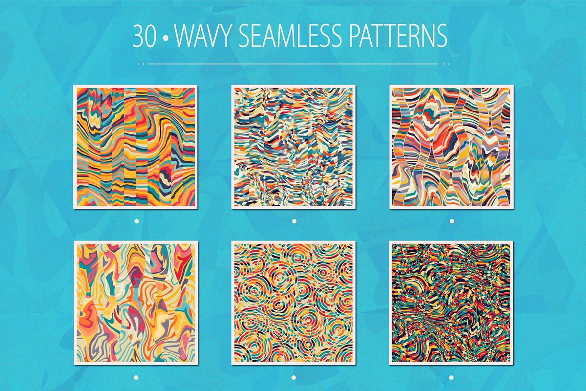 Wavy mosaic patterns, a Pattern Graphic by Gudiny (Photo 3 of 6)