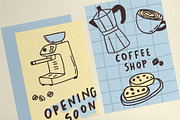 COFFEE BREAK whimsical line art set, a Food Illustration by Madiwaso (Thumbnail 9 of 9)