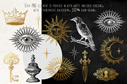 CASTLE STYLE vector graphic clip art, a Decorative Illustration by My Space Garden (Thumbnail 6 of 13)