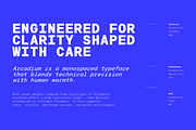 Arcadium Mono - Precision Family, a Sans Serif Font by Jehoo Creative (Thumbnail 3 of 12)