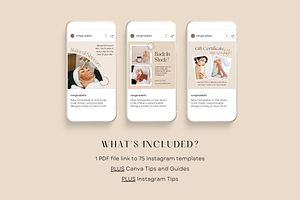 Skincare Instagram Template CANVA