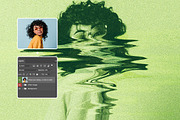 Grunge Liquid Photo Effect, a Layer Style Add-On by dokudokunomi (Thumbnail 4 of 4)