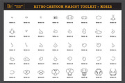Retro Cartoon Mascot Toolkit, a Brush Add-On by Brian Ritter Design (Thumbnail 8 of 13)