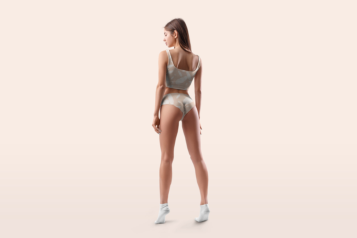 9 Mockups Woman Underwear. Top and P, a Product Mockup by PSD Market (Photo 11 of 15)