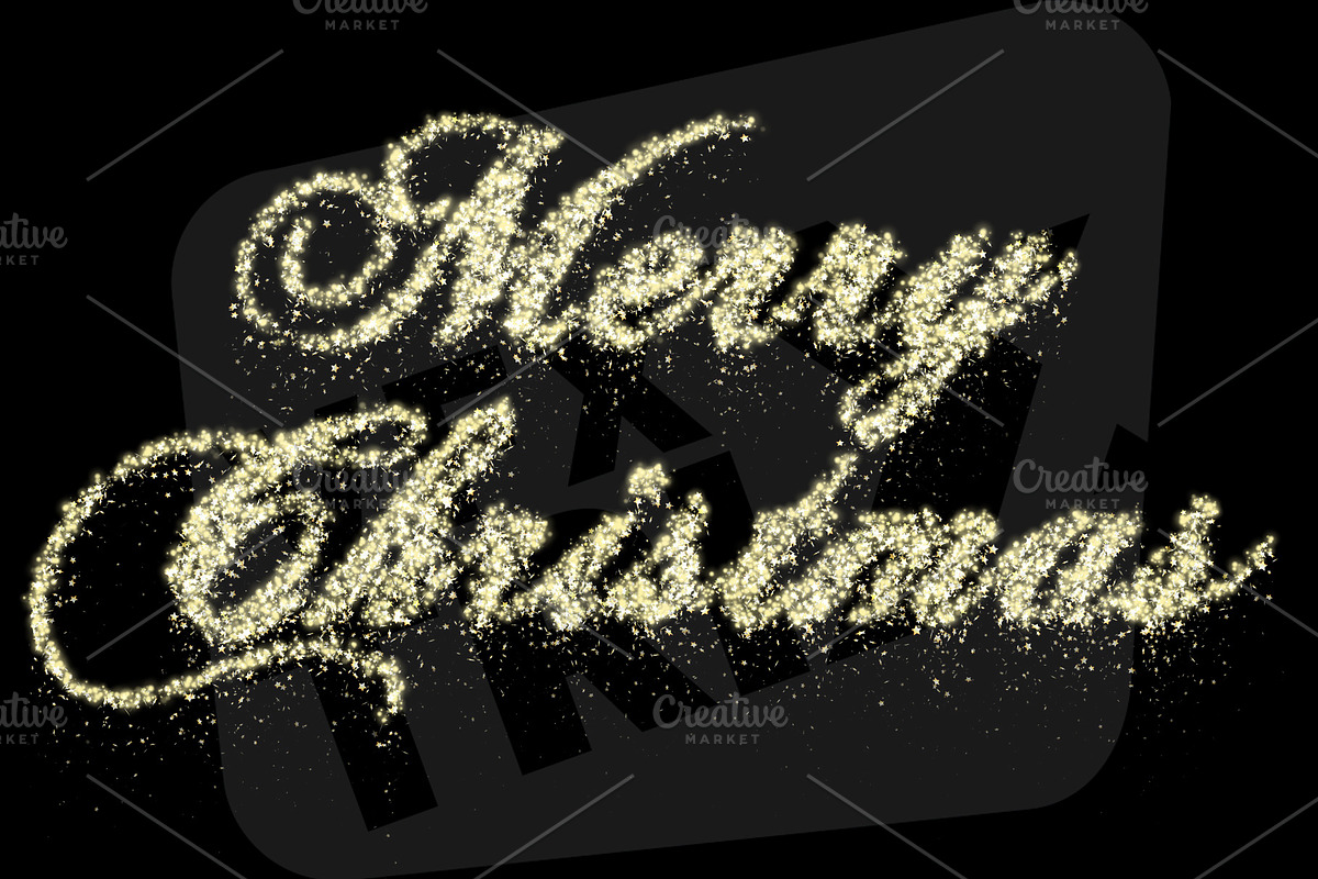 Particle Merry Christmas Animation, a Texture Graphic by TrixVFX (Photo 2 of 2)