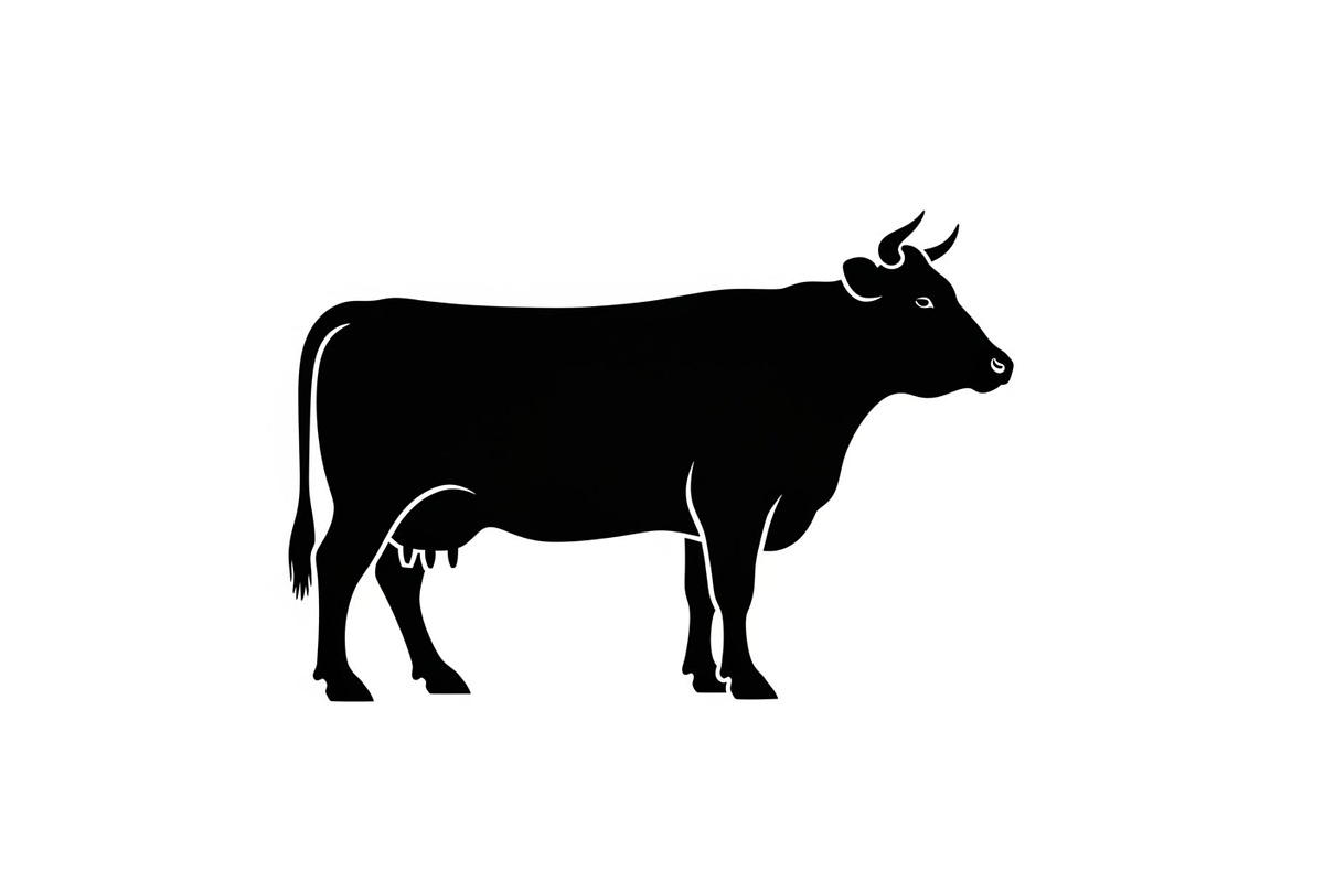 Farm Cow Silhouette Vector Bundle, an Illustration by Designs_River (Photo 25 of 51)