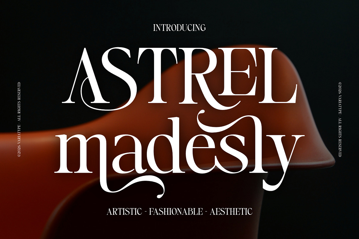 Astrel Madesly - Artistic Serif Font, a Serif Font by Variatype (Photo 1 of 10)