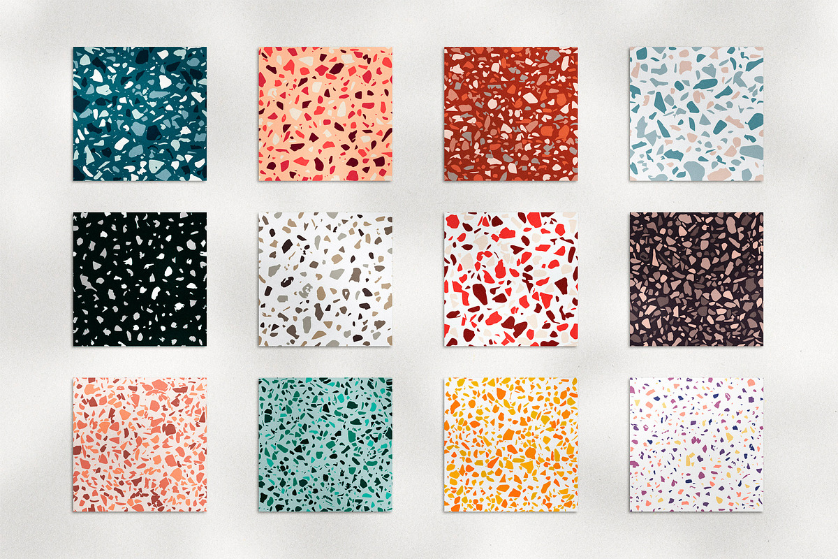 Terrazzo Seamless Patterns - Terra 2, a Pattern Graphic by Saguaro Digital (Photo 2 of 7)