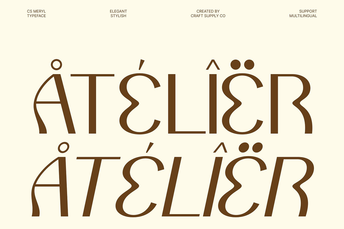CS Meryl – Stylish Font, a Sans Serif Font by Craft Supply Co. (Photo 7 of 8)