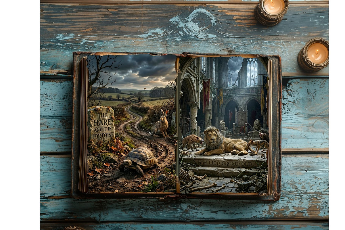 Jean De La Fontaine Fables Papers V1, an Education Illustration by ThatsDesignArt (Photo 15 of 16)