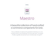 Maestro – Ionic 3 - WooCommerce App, a Templates & Theme by Pinro (Thumbnail 2 of 6)