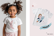 Cute Cosmic Astronaut Girls, an Illustration by danceyourlife (Thumbnail 13 of 14)