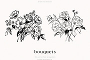 Hand Drawn Bouquets, a Decorative Illustration by PeDe Designs (Thumbnail 3 of 10)