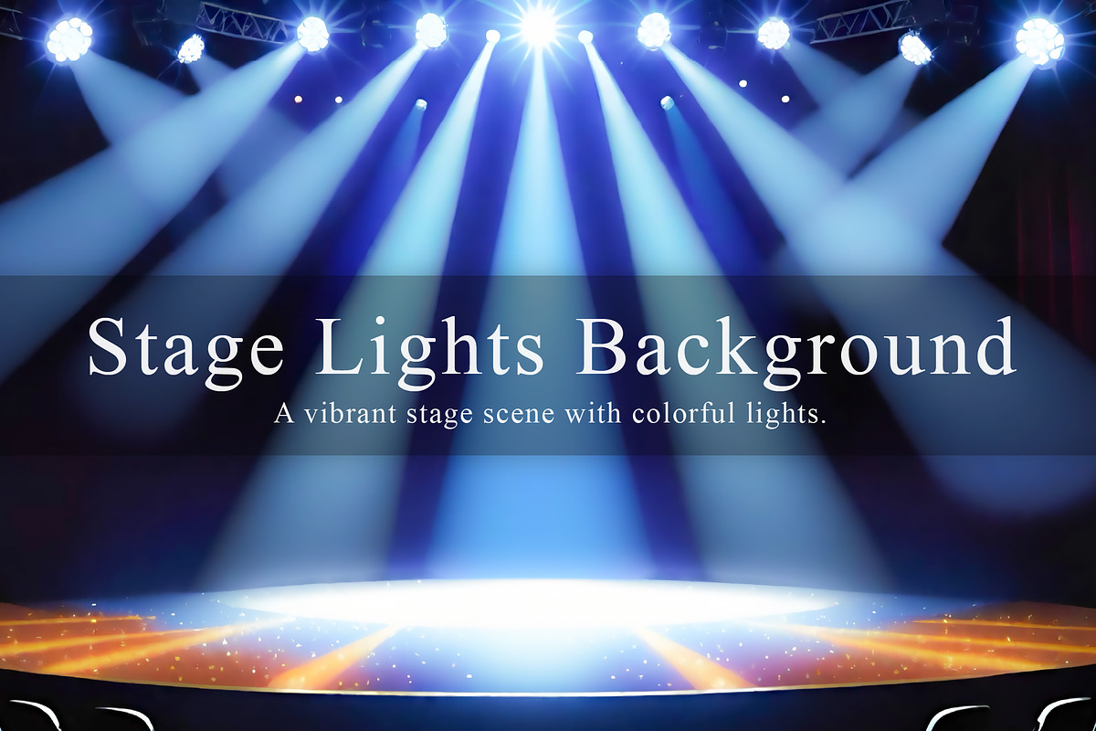 15 Stage Lights Background, a Background Graphic by NOMO DESIGN (Photo 1 of 16)