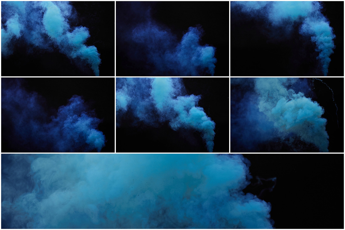 Blue smoke overlays, an Object Graphic by ArtuscoDesign (Photo 3 of 3)