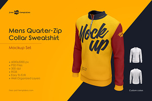 Mens Sweatshirt MockUp Set