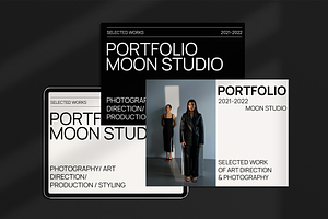 Portfolio Template - Canva & PSD