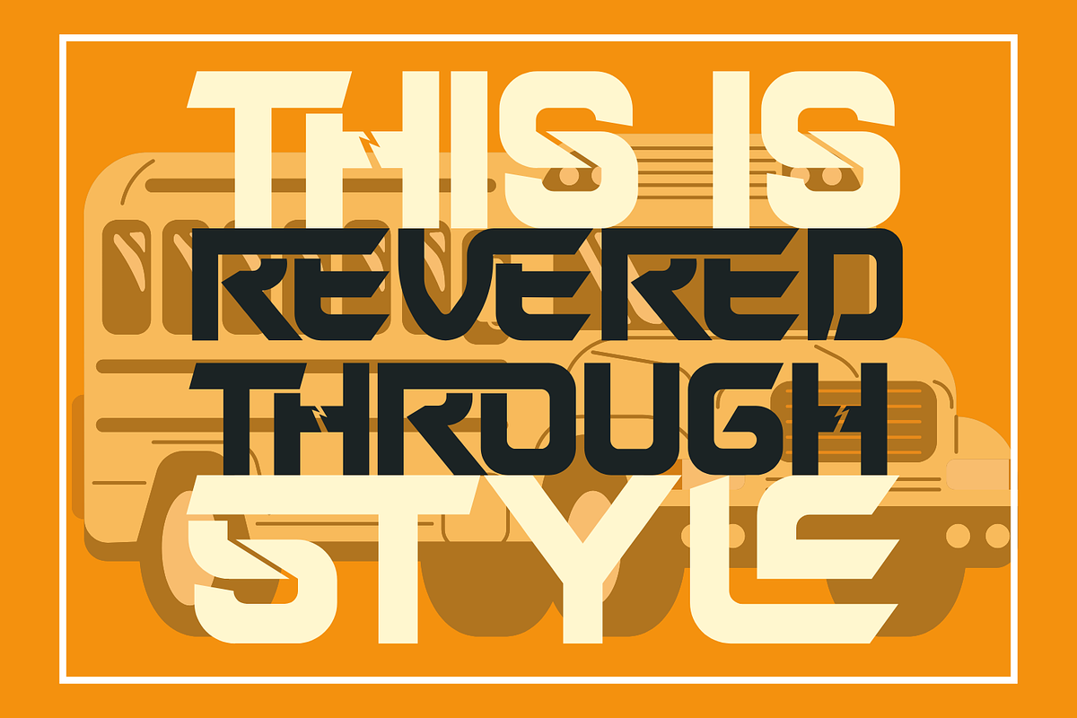 Revered Through - Sport Font, a Sans Serif Font by 177Studio (Photo 4 of 8)