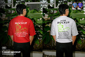 La Cafe T-Shirt Mockup - VOL 1, a Mockup by Simetrica Labs
