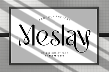 Meslay - Unique Display Font