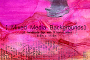 Mixed Media Backgrounds + Bonus!, a Texture Graphic by TheUrbanLine (Thumbnail 1 of 17)