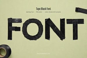 Tape Black Font