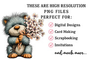 Icy Blue Spring Teddy Bear Clipart, an Illustration by OK Design (Thumbnail 6 of 6)