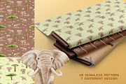 Elephant Safari Watercolor set, an Animal Illustration by KlymchukArtworks (Thumbnail 3 of 8)