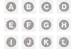 Dotted Star Letters - Logos