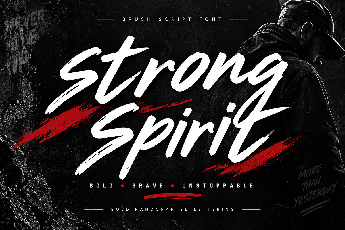 Strong Spirit, a Script Font by Wow Magic (Photo 1 of 5)