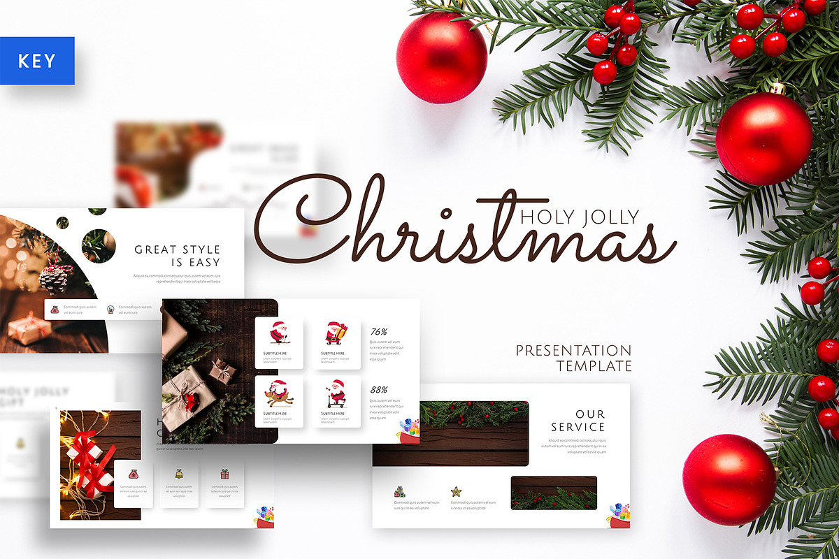 Holy Joly Christmas Keynote, a Presentation Template by Jegtheme (Photo 1 of 4)