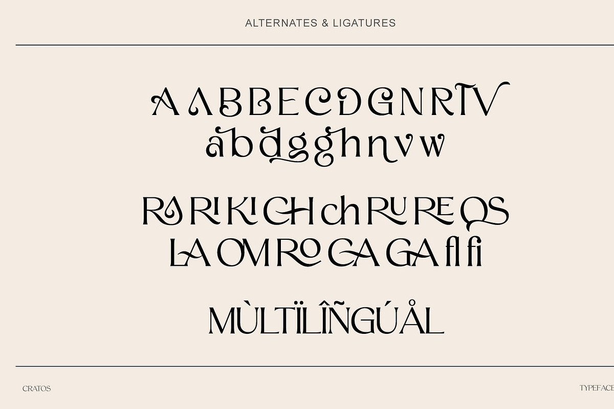 Kratos - Modern Logo Font, a Serif Font by Luna Shop (Photo 2 of 9)