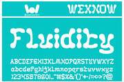 Fluidity font, a Font by weknow (Thumbnail 1 of 8)