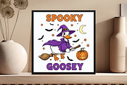 Halloween Spooky Goosey Witch Png, an Illustration by DreamCafeArt (Thumbnail 5 of 7)