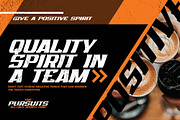 THE PURSUITS - All Caps Sporty Font, a Font by Gassstype (Thumbnail 2 of 9)