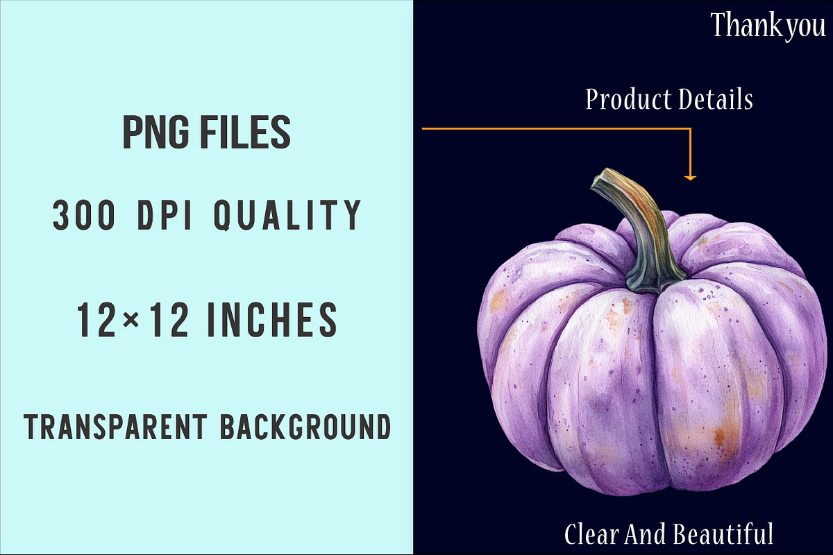 Pastel Pumpkin Clipart, an Illustration by SinaCreation (Photo 4 of 5)