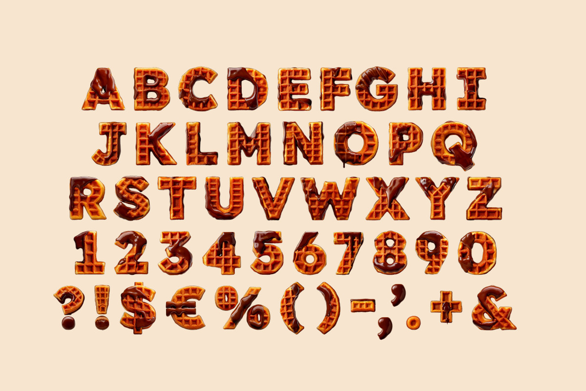 Waffle Drip Font, a Sans Serif Font by Handmadefont (Photo 2 of 14)