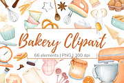 Cute baking digital clipart, a Food Illustration by Mespilia (Thumbnail 1 of 3)