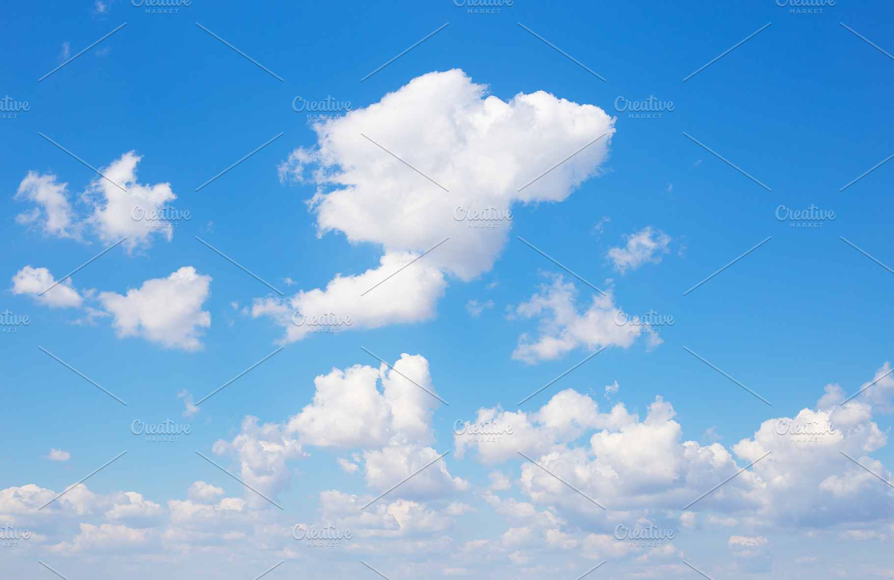 Beautiful blue sky on a sunny afternoon at the sea, a Nature Photo by Artsaba Family