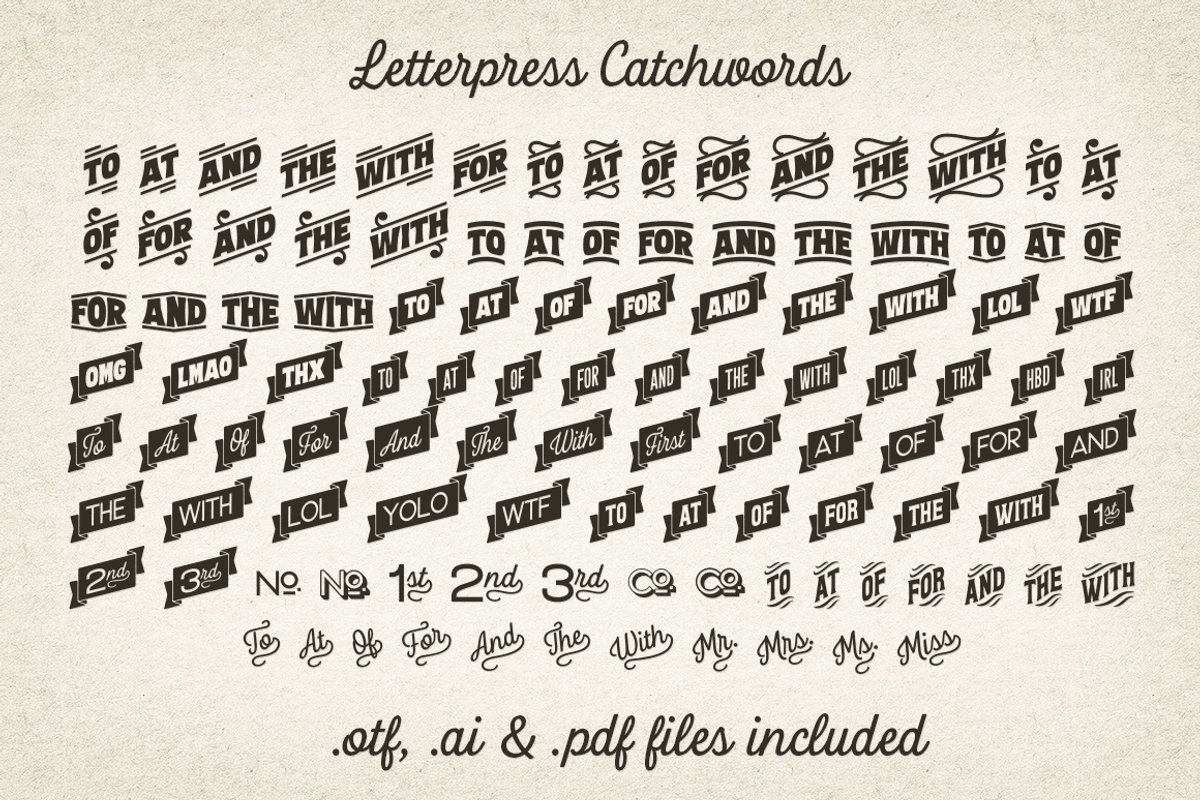 Letterpress Studio Fonts -20% SALE, a Sans Serif Font by Fenotype (Photo 9 of 20)