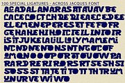 ACROSS JACQUES - DISPLAY FONT, a Sans Serif Font by 177Studio (Thumbnail 7 of 8)
